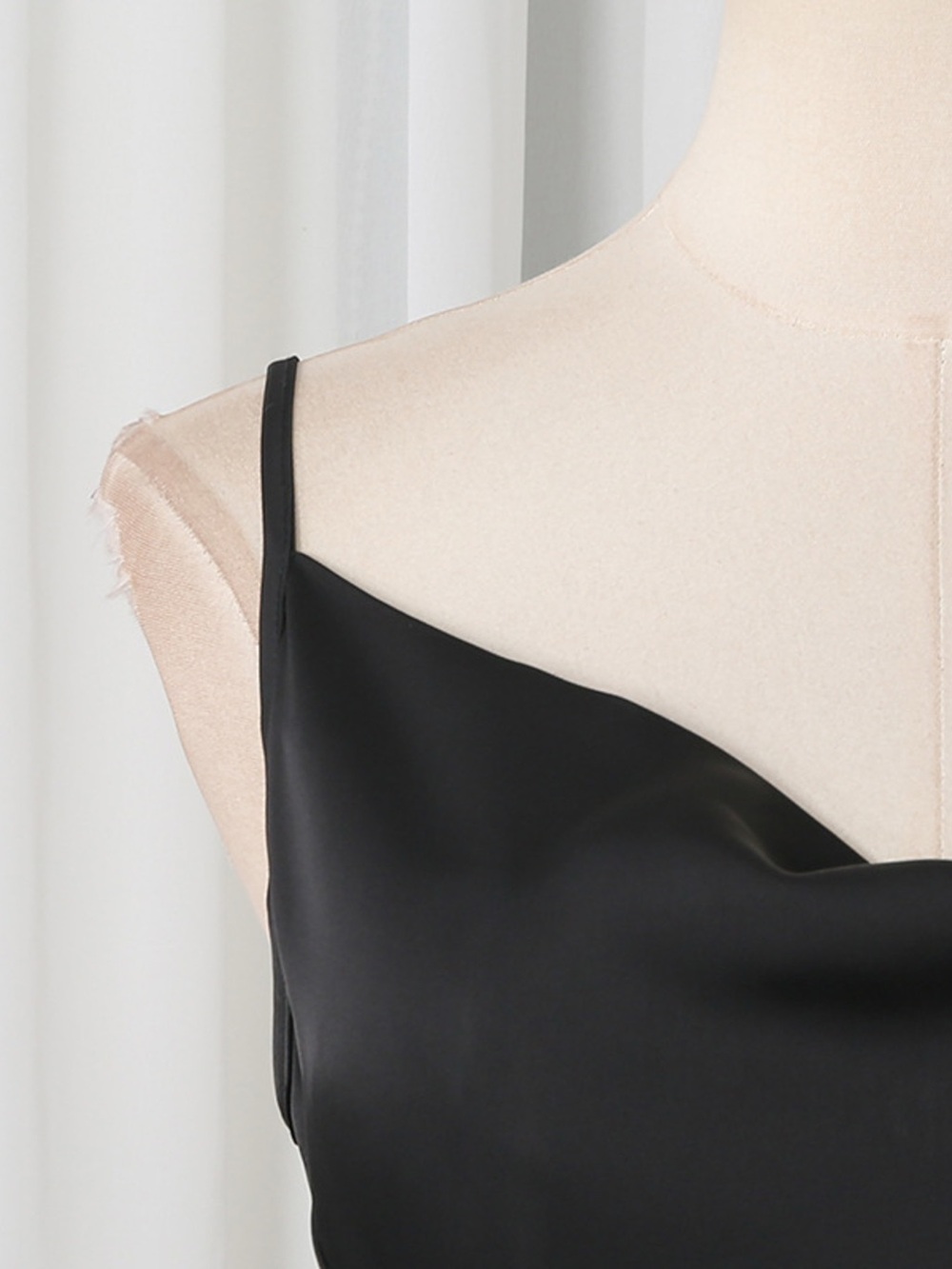 Spaghetti Strap Ruffle Slit Maxi Dress - Picture 8 of 16